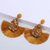 New Fashion Jewelry Charm Crystal Glitter Sequins  Dangle Tassel Earrings Fringe Drop Teardrop