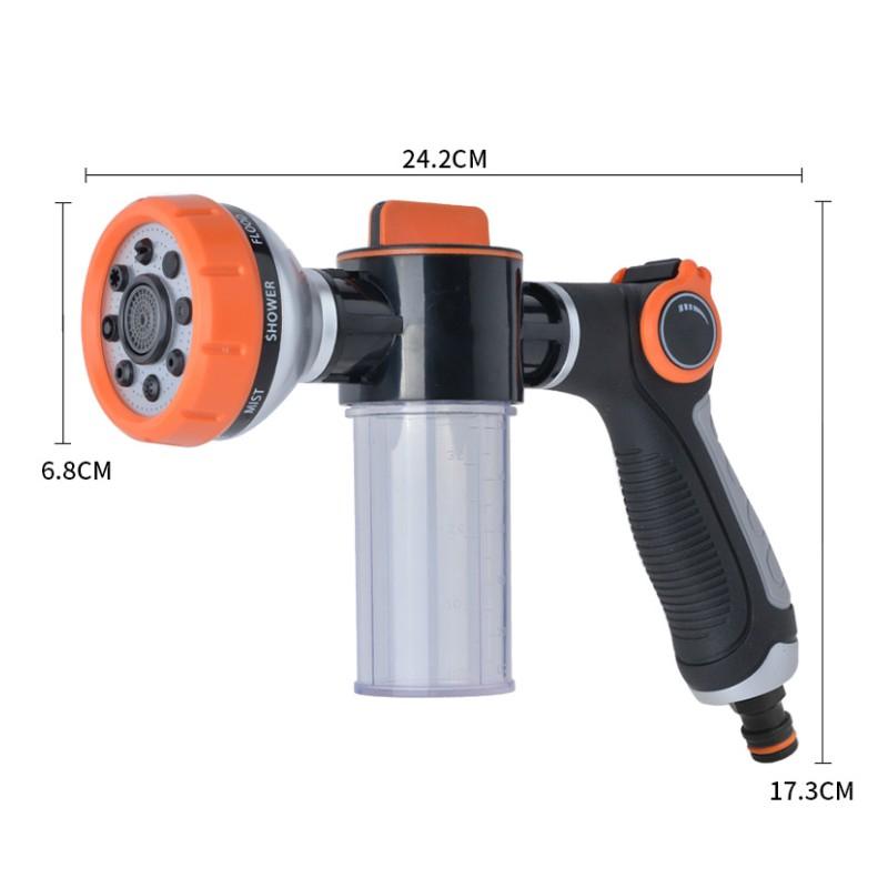 Новый пенный водяной пистолет, насадка для шланга, инструменты для чистки автомойки, садовый полив газона, ирригационный спринклер, пистолет-распылитель, садовый пистолет