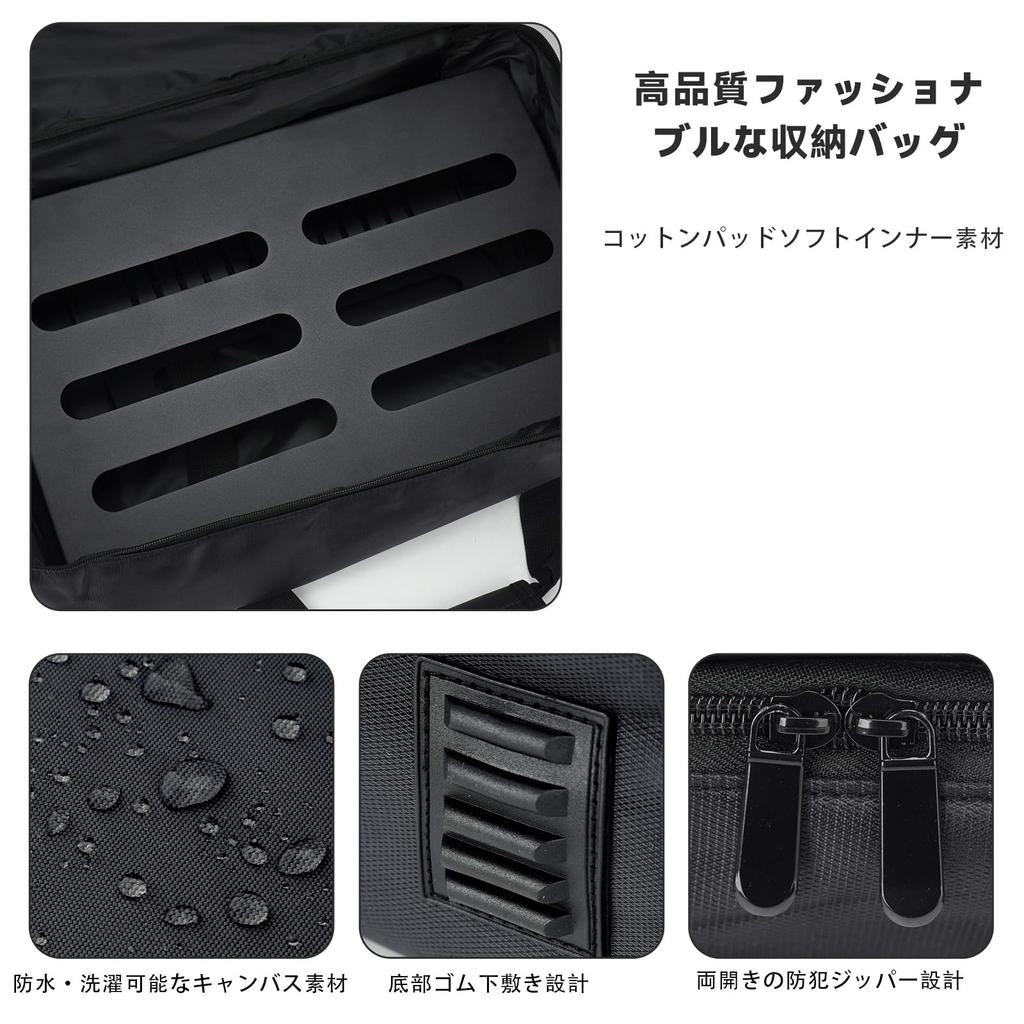 GOKKO Guitar Effector Board Pedal Board with Storage Bag (ML-Black)
