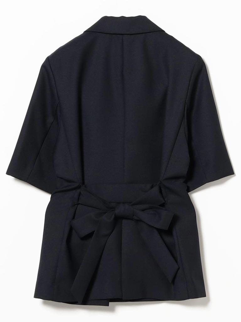 В:MING LIFE STORE от BEAMS Женский темно-синий жакет с рукавом три четверти (Размеры S-M)