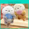 Lamb Jinnew Adorable Cat Take Seashell Otter Little Bear Plush Animal Keychain