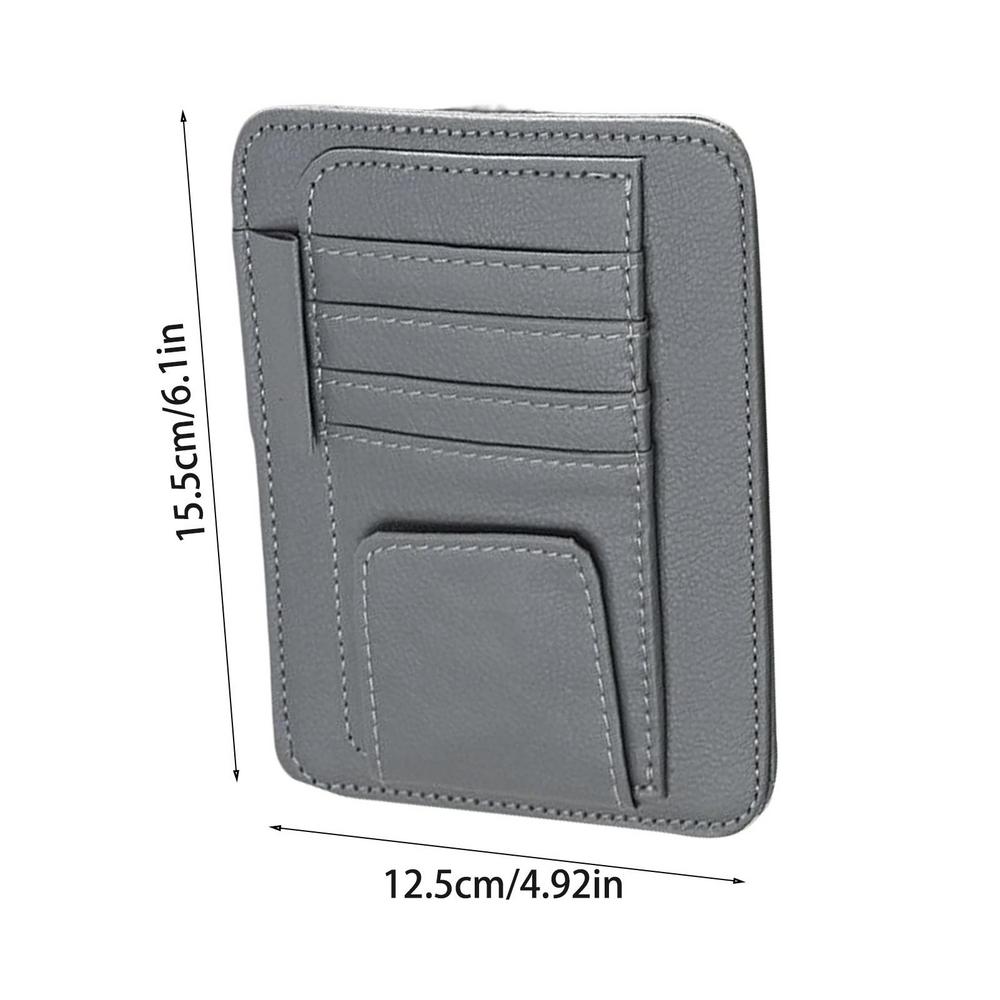 Автомобильный козырек-органайзер, сумка с несколькими карманами, устойчивый к царапинам автомобильный козырек, держатель для карточек, очков, держатель для хранения автомобилей