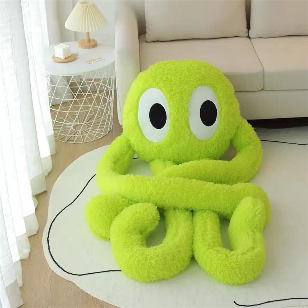 100cm Big Eyes Octopus Doll Giant Plush Toy Long Four Claws Stuffed Underwater Animal Soft Plushie Peluche Boys Girls Gift