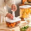 Vacuum Sealed Canister Household Fresh-keeping Box Refrigerator Food Storage Containers Drainable Kitchen Fruit Organizers Tank