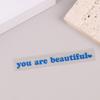 Наклейки на автомобиль You Are Beautiful Декор интерьера Наклейки на зеркало заднего вида Креативные спортивные виниловые наклейки из ПВХ