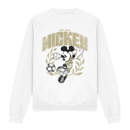 Disney Unisex Adult Laurel Mickey Mouse Football Sweatshirt