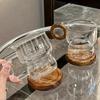 Набор кофейных чашек Прозрачные стеклянные стаканы для воды Домашняя кухня Офис Эспрессо Сок Стакан для холодных напитков Кружка Посуда для питья Подарки