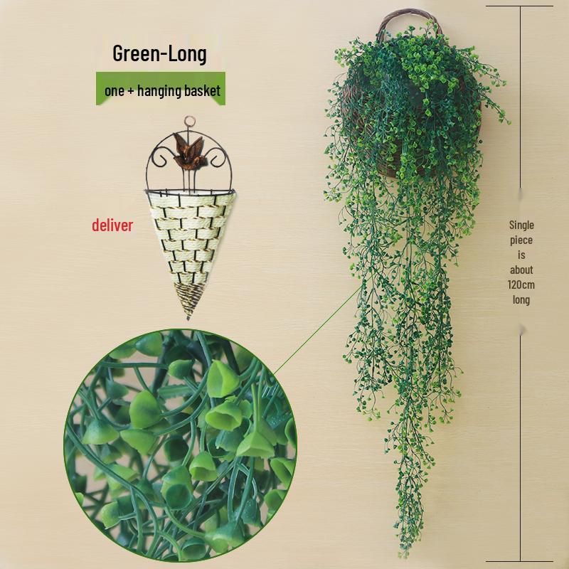 Golden Bell Willow Artificial Trailing Flower Vine for Indoor Wall Decoration