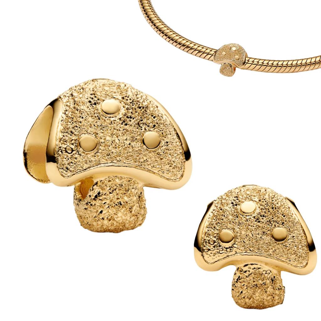 Аутентичные Медные Золотистые Круглые Шармы Лошадь Лев Замок Бусины Браслет Ожерелья Женский Рождество Хэллоуин DIY Подарок