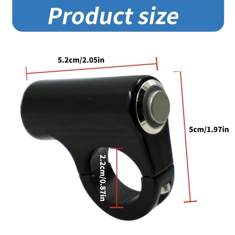 Motorcycle Handlebar Switch 7/8" 22mm Motorbike Handlebar Control Push Button Switch Power Start Switch Waterproof
