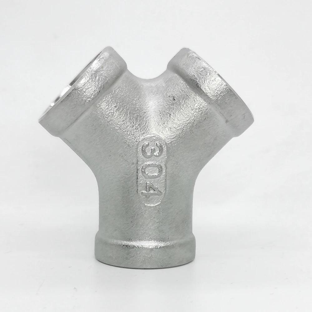 1/4" 3/8" 1/2" 3/4" 1" 1-1/4" 1-1/2" 2" BSP Резьба внутренняя Y-образный 3-ходовой Соединитель Муфта Разветвитель Трубопроводная арматура из нержавеющей стали 304