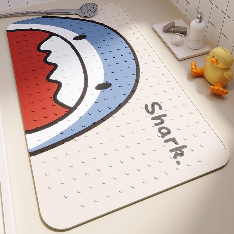 Ins Cartoon Bathroom Nonslip Mat Коврик для ног Коврик на присоске Водонепроницаемый Коврик для ванной комнаты с душем