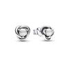 Серьги-гвоздики Pandora White Eternity Circle (Июнь)_292335C03
