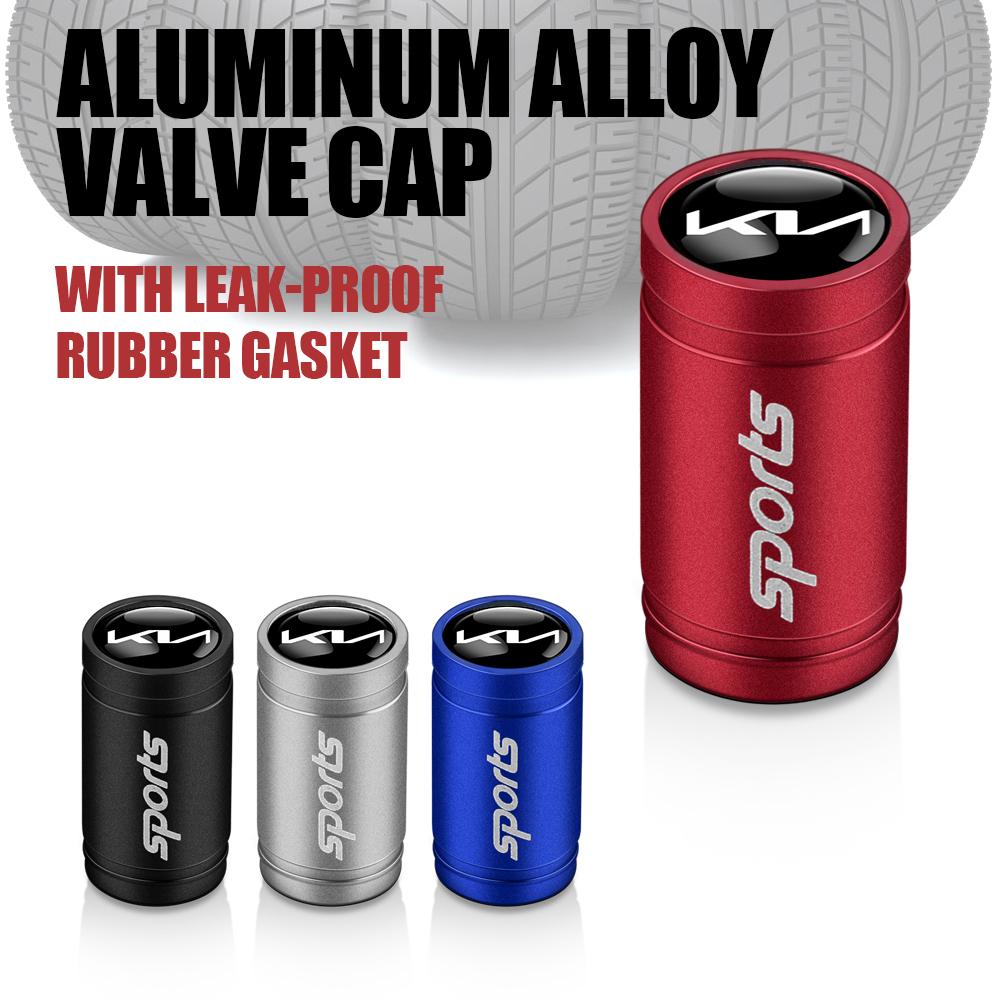 4Pcs Aluminum Alloy Sport Car Wheel Tire Valve Caps Case For KIA Sorento Rio Ceed Sportage Cerato Soul Picanto Optima Niro BO2