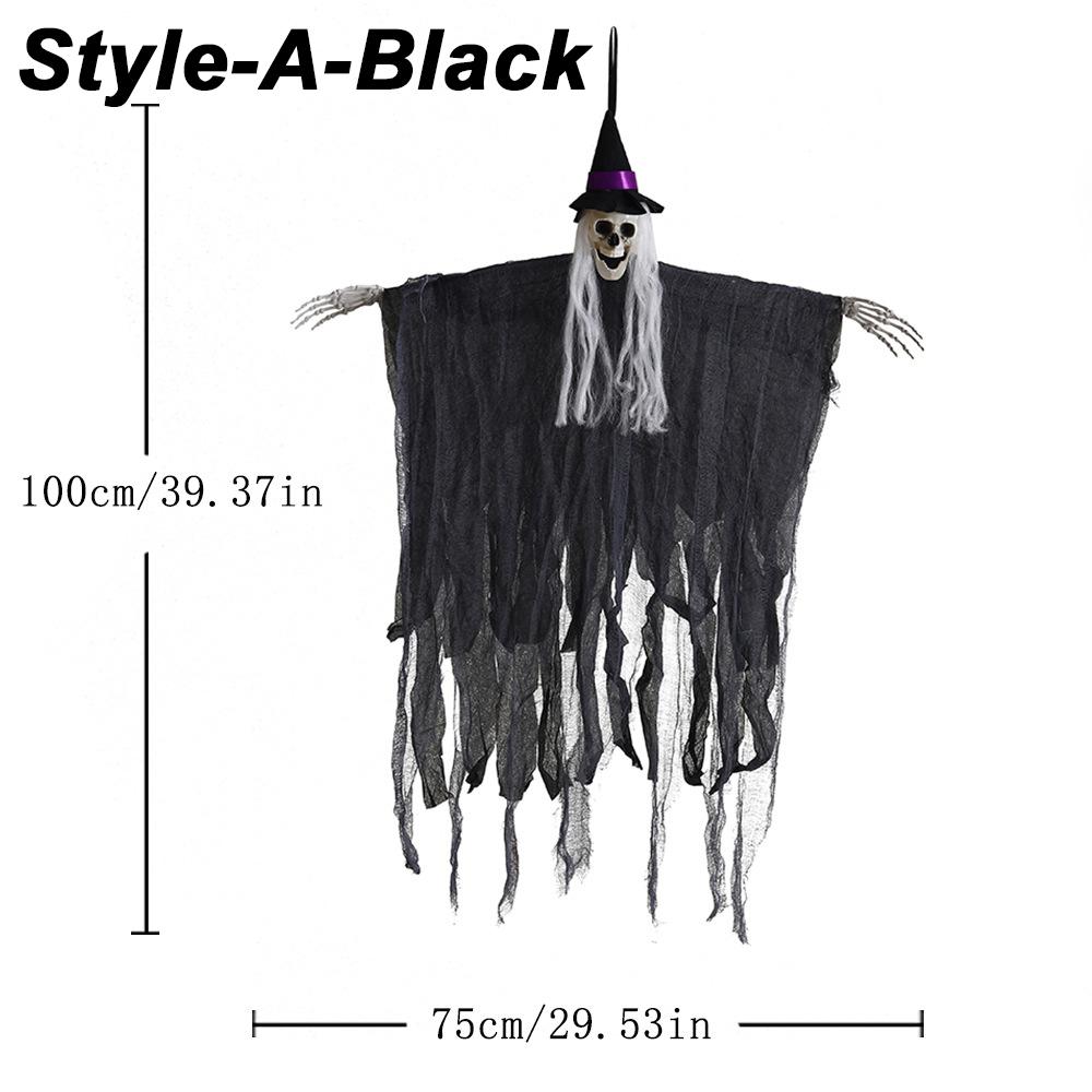 Хэллоуин украшения реквизит скелет в капюшоне висит привидение дом с привидениями секретная комната вечеринка трюк дверь висит привидение
