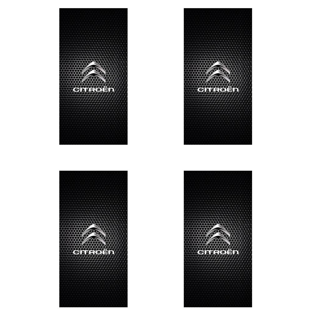 OAUH2 4pcs Car B-pillar Sticker Honeycomb image Car Decal For Citroen C4 C3 C5 C1 C2 Berlingo Celysee Cactus Picasso Saxo Accessories