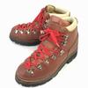 80s-90s USA Vintage Leather Vibram Lug Sole Trekking Boots 6D 23.5-24.0 Approx Reddish brown(USED)