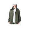 Puma T7 Logo Print Pattern Casual Zip-Up Stand Collar Retro Color Block Jacket Unisex Jacket Army-Green 628203-76