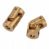 10pcs 3mm*3mm Brass Motor Shaft Gimbal Connector RC Boat Car Metal Universal Joint Coupling Cardan Joint