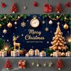 New Year Banner Gift Box Decor Holiday Event Banner Christmas Party Banner Christmas Tree Design For New Year Eve Christmas Eve