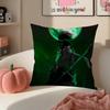 Game Genshin Xiao Cushion Cover Pillowcase Short Plush Invisible zipper Room Sofa Cushion Cover