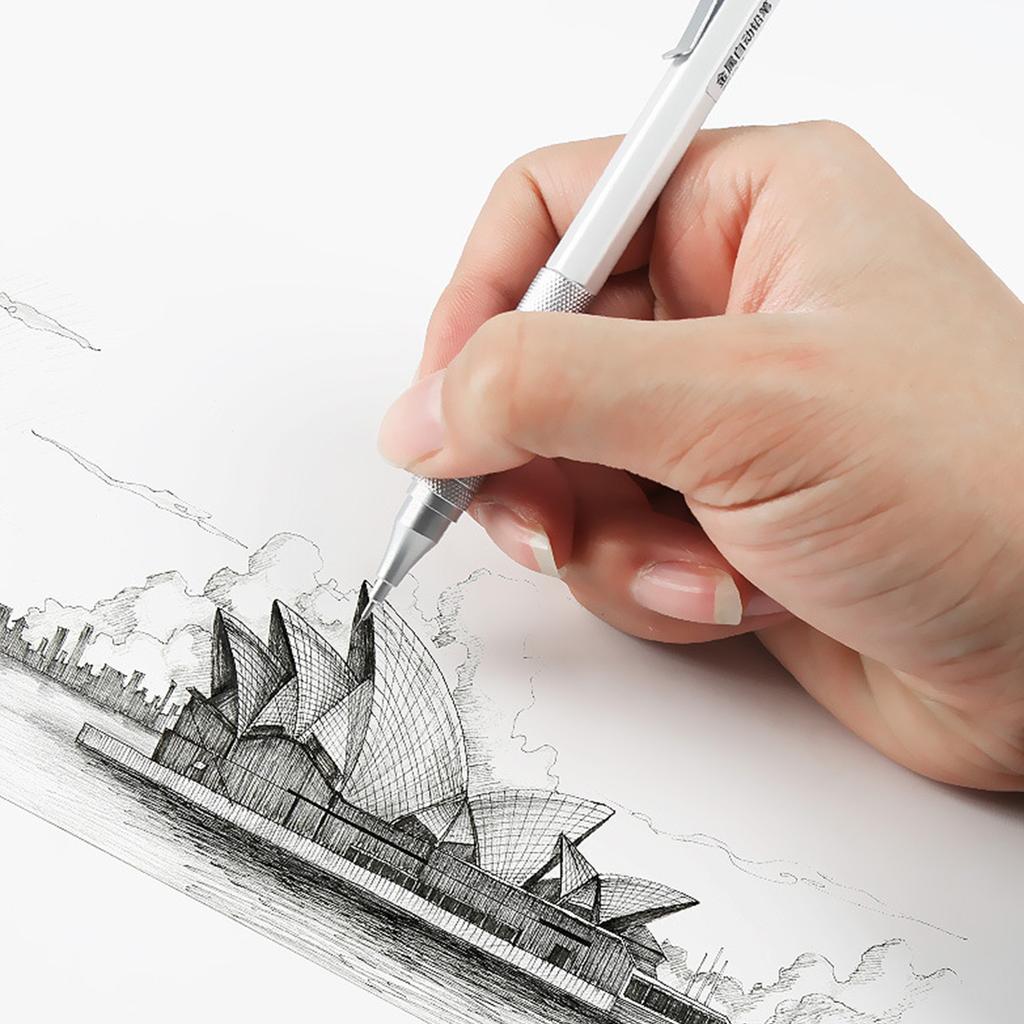 0.5mm Mechanical Pencils Set Sketching Pencils Metal Automatic Pencils Drawing Pencils for Sketching Drawing and Writing