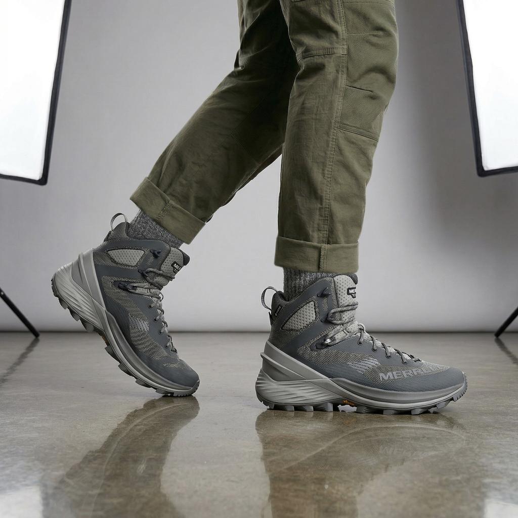 Merrell Rogue Hiker Mid GTX GORE-TEX - Мужские походные ботинки Треккинговые ботинки Серый J038497 ОРИГИНАЛ