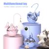 Interactive Cat Treat Dispenser Toy Puzzle Cat Tumble Spill Slow Feeder Kitten Teaser Wand Entertainment Toy for Indoor Cats