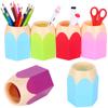 6Pcs Pencil Shaped Pen Holders Pencil Storage Organizer Cute Desktop Pen Cup