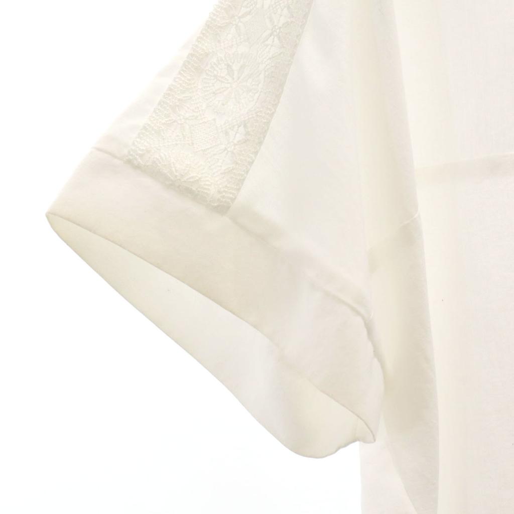 ВЕЩИ URBAN RESEARCH Блузка с коротким рукавом БЕСПЛАТНЫЙ белый пуловер Женщины Б/У