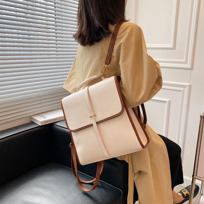 Retro Backpack for Women, New Fashion Schoolbag for Women, College Students, British College Style, Women's Backpack.