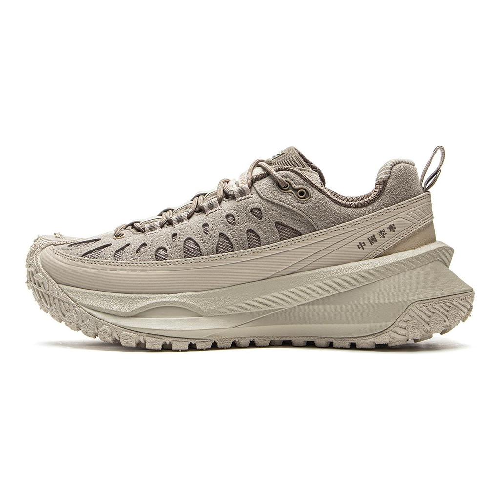 Li Ning Ranger CRC Скользкие и износостойкие Низкие повседневные кроссовки Унисекс Хаки AZGV031-5