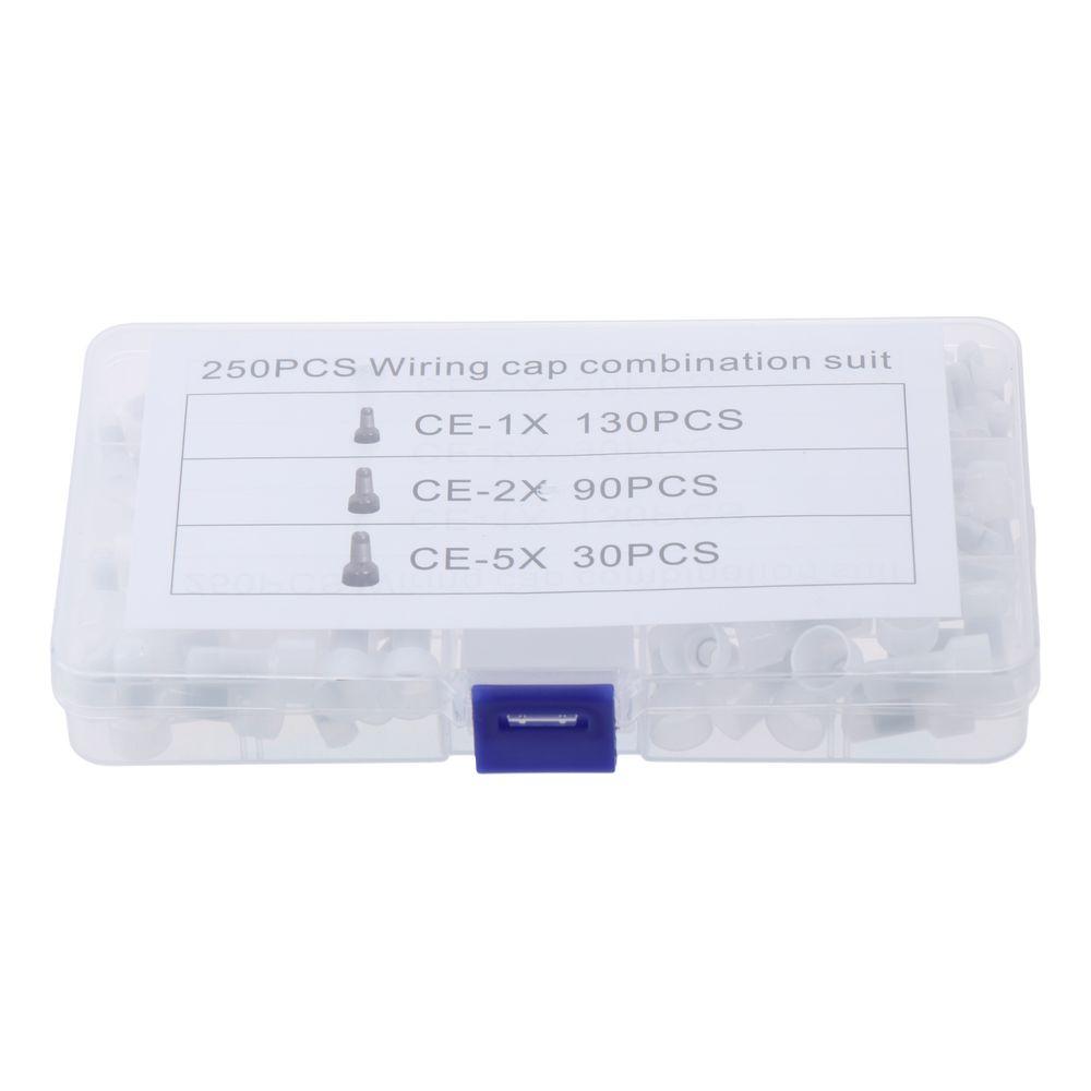 250 Pcs 12-10GA Closed End Wire Connector 16-14 Insulated Terminal Cable Terminals Crimp Terminal