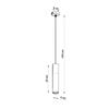 Lampa Wisząca Borigio 1 Gu10 Czarny  Beton Sollux Sl.0650