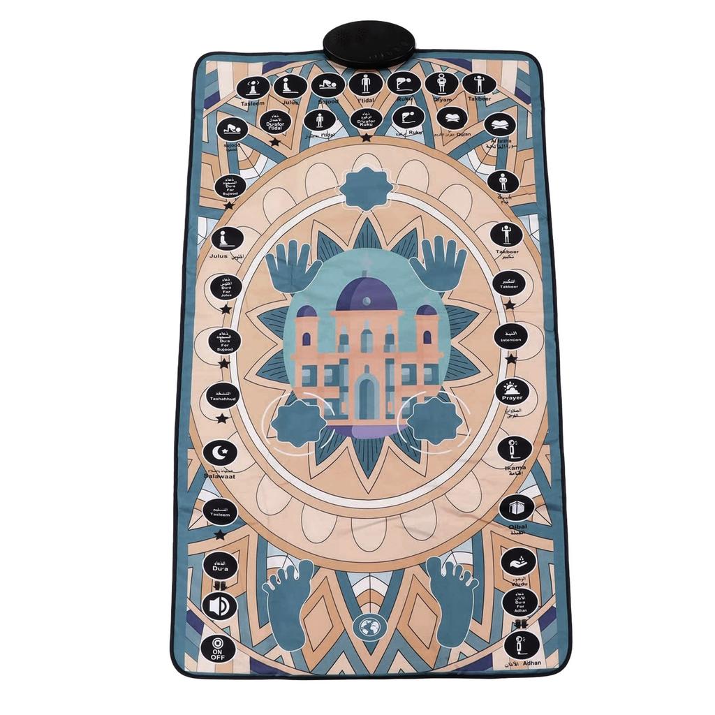 Умный интерактивный коврик для мусульман с 25 чувствительными клавишами, мягким слоем коврика, динамиком