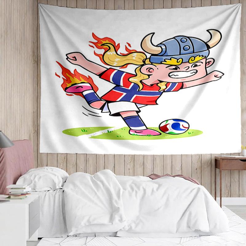 Haaland Tapestry for Bedroom Aesthetic Classroom Tapestries Wall Hanging for Living Room Dorm Office,Ideal Creative Gift