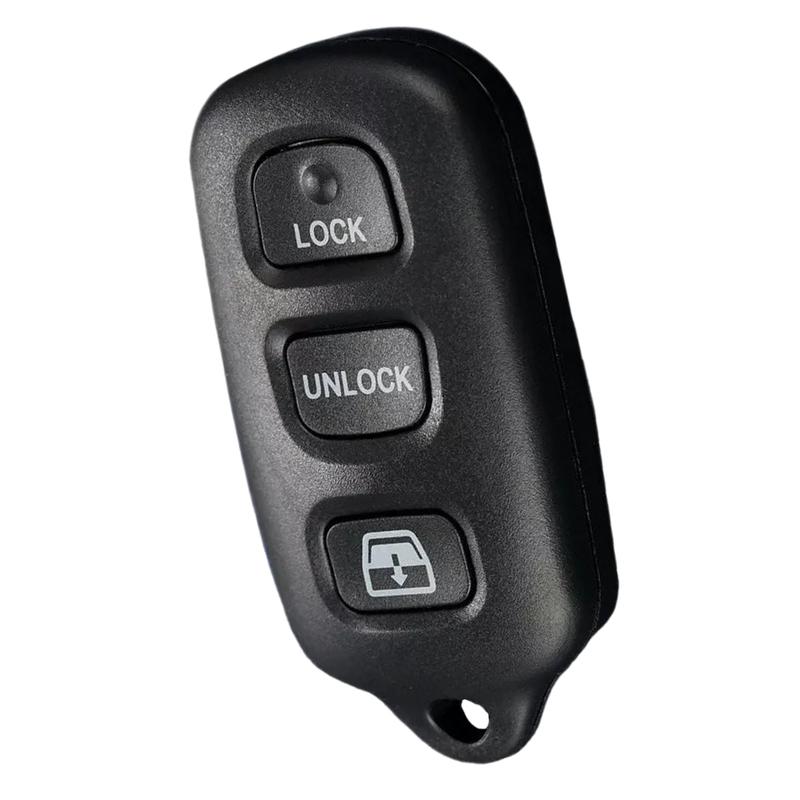 3+1 Buttons Black ABS Remote Key Fob Shell Case Fit for Toyota 4Runner 2002-2009