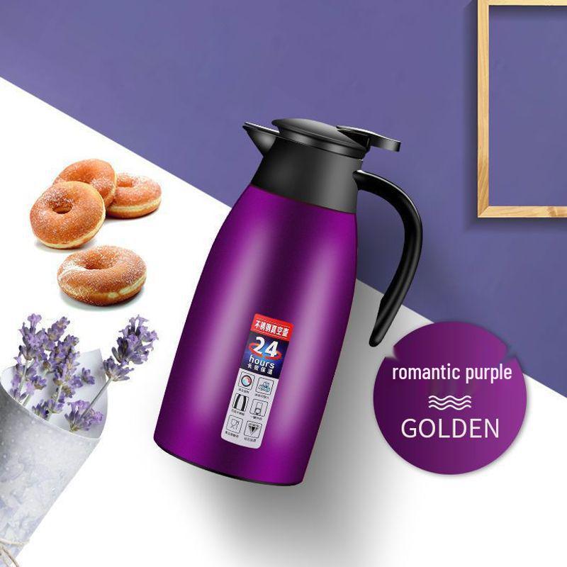 304 Stainless Steel 2L Thermos Flask Kettle - Large Capacity Hot Water Bottle