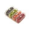 Moisture-proof Snack Dry Fruit Tray Plastic Dessert Container Fruit Bowl Snack Storage Tray  Travel