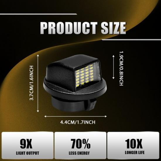 LED Plate Rear License Light Tag Bumper For Lamp Assembly Ford F150 F350 F250