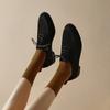 Great To Wear, Matte Lace-up Flat-heeled Single Shoes, Women's British Style Loafers, Retro Small Leather Shoes.