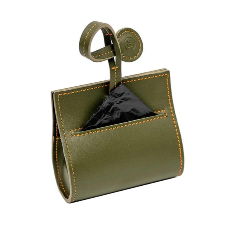 Spot PU Leather Bone-Shaped Pet Waste Bag Dispenser for Cats and Dogs