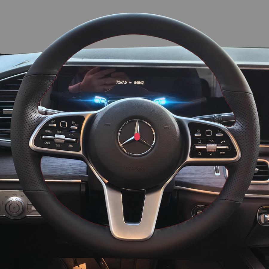 Индивидуальные ручные чехлы на руль и ручки для Mercedes-Benz GLC260, E300, GLE, GLA, GLB