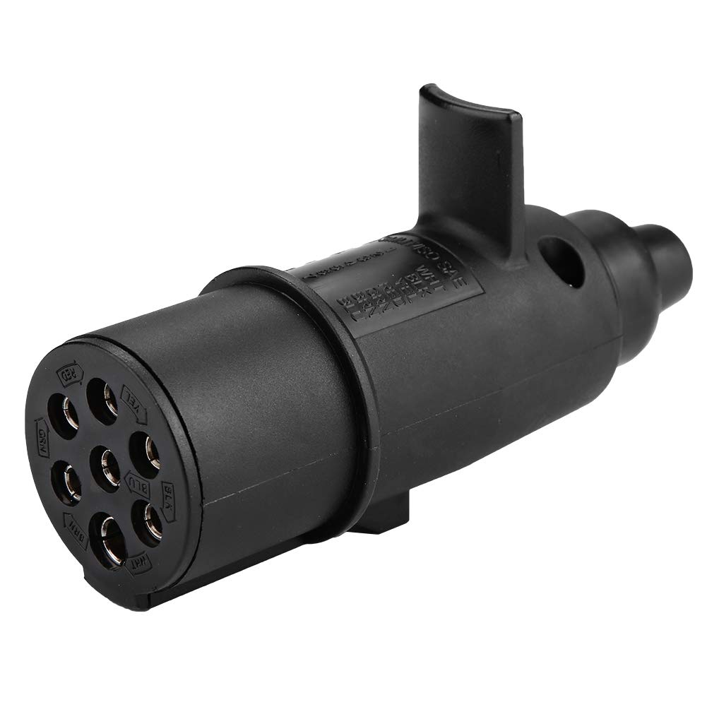 7 Pin Trailer Plug, Qiilu European Style 24V7 Pin Trailer Plug Connector N Type Other Auto Parts