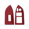 2Pcs Carbon Fiber Car Interior Window Switch Button Cover Trim Sticker For Subaru BRZ Toyota 86 RHD