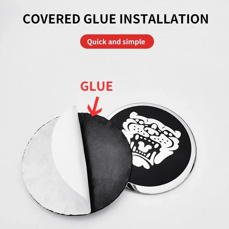 4PCS 56MM Car Wheel Rims Center Hupcaps Stickers for Jaguar XF XJ XE XK F-Type X-Type F-Pace I-Pace E-Pace XKR XFL XJS PP6