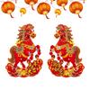 Китайский Новый год Баннер на дверь Табличка на дверь Год Лошади Праздник Весны Настенные украшения Красный Конь Куплеты 2026