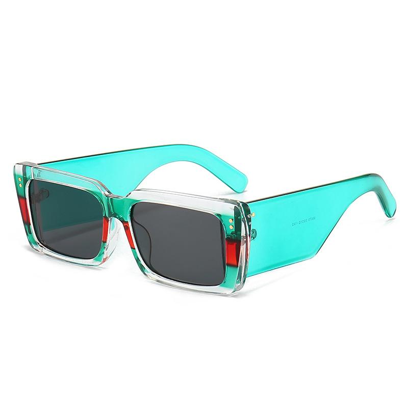 New Square Sunglasses Women Men UV400 Protection Wide Legs Retro Travel Shades Unisex Designer Luxury Brand
