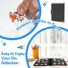 Portable Brooch Storage Book Pin Dust-proof Display Book Tray Metal Badge Collection Medal Organize Booklet
