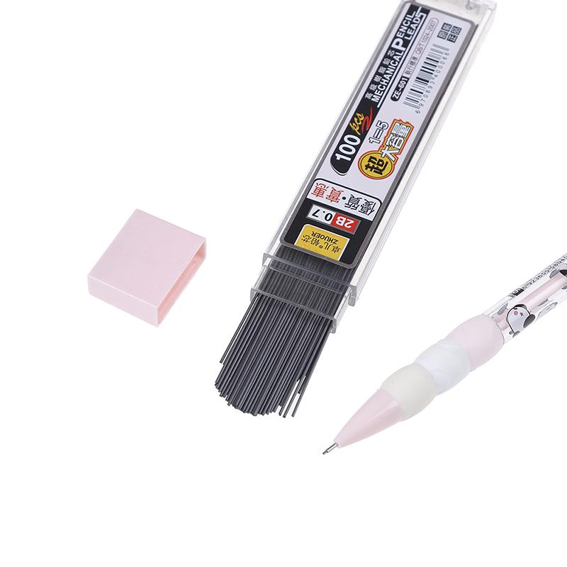 100шт. Графитовые сменные стержни для автоматических карандашей. Твердость 2В